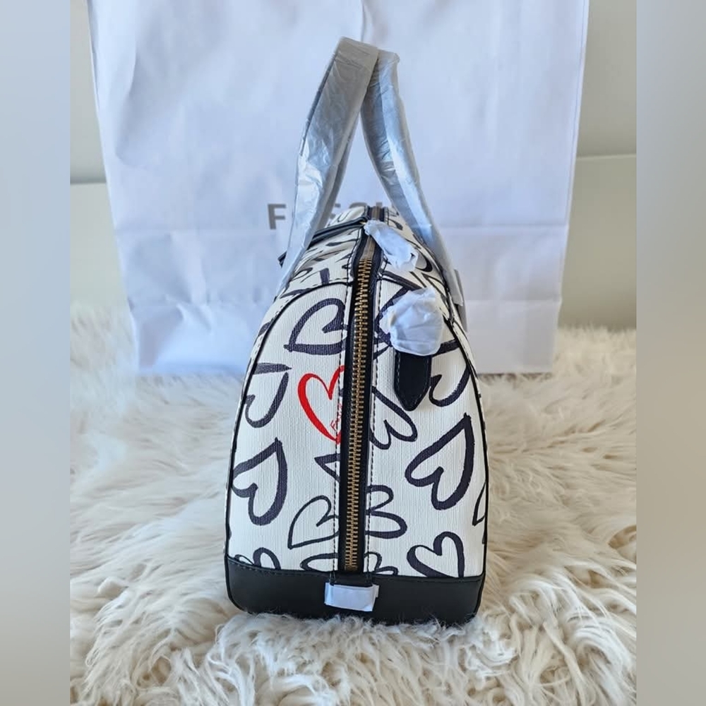 Fossil White and Black Women's Bag Original Brand New Withe Tag - Picture 3 of 8